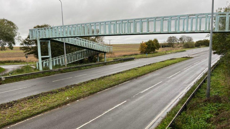 Section of the A149 in Norfolk