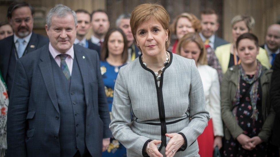 nicola sturgeon and SNP MPs