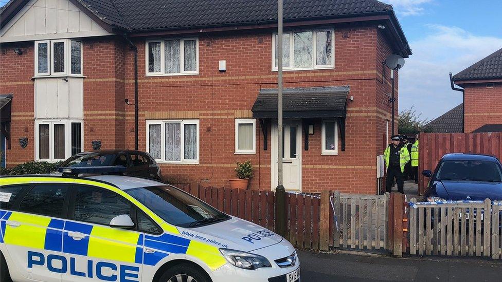 Police outside Southfields Drive