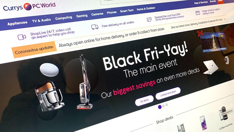 Currys PC World agrees to honour Black Friday prices of cancelled orders BBC News