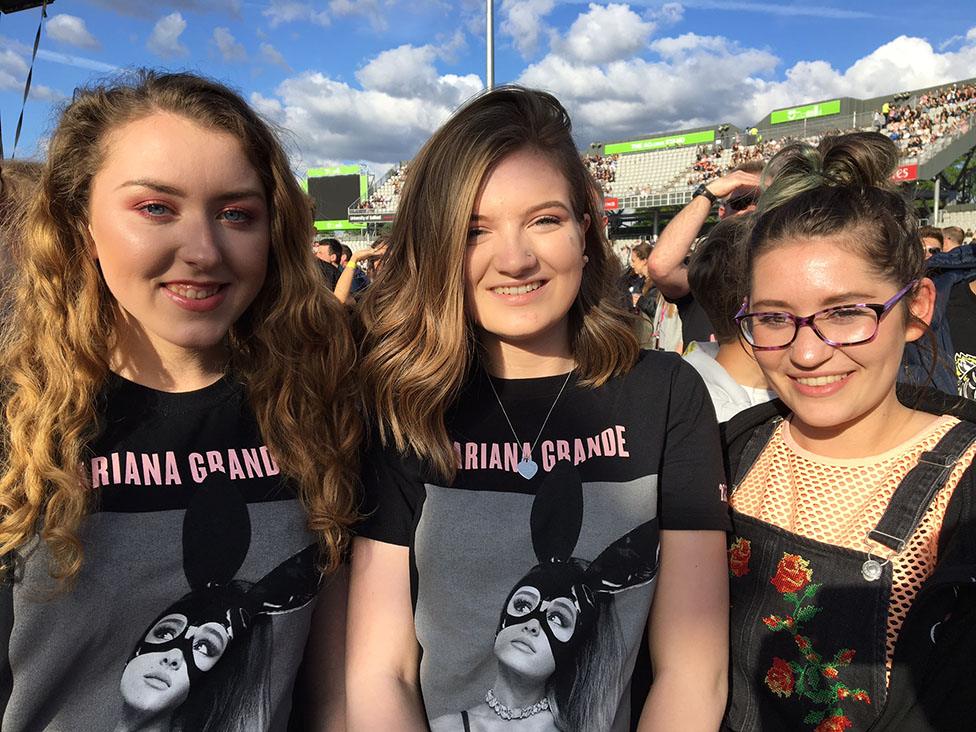 Ariana fans at One Love Manchester