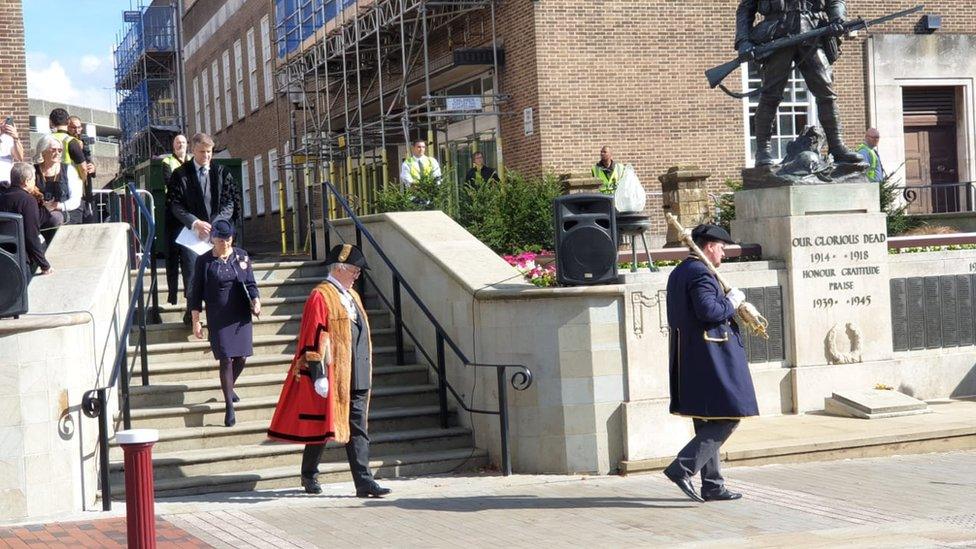 Proclamation being read in Tunbridge Wells