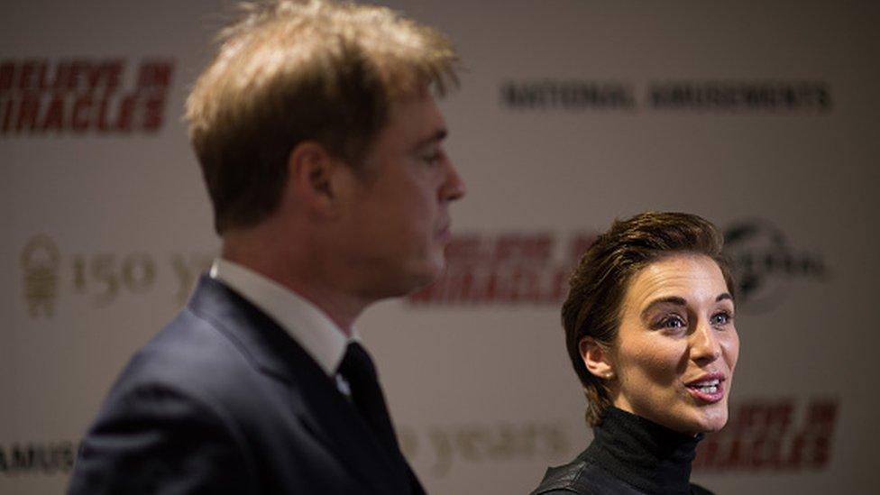 Director Jonny Owen with actress Vicky McClure