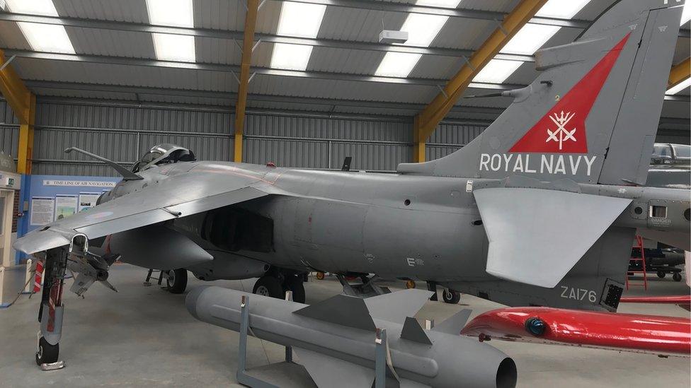 Harrier jump jet at Newark Air Museum