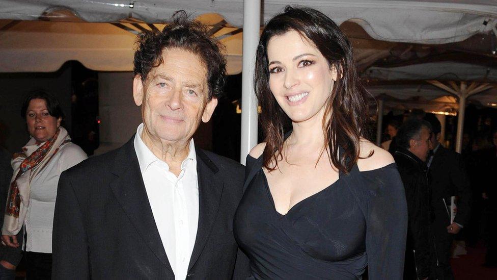 Nigel Lawson and Nigella Lawson