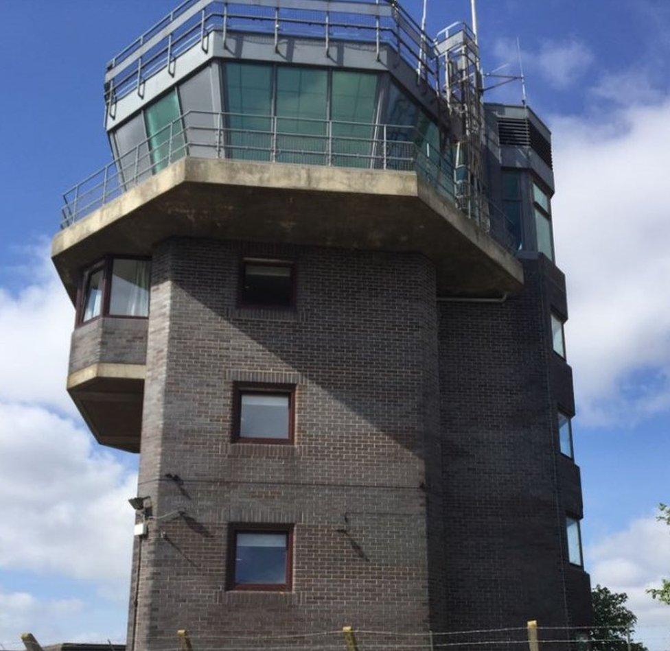 Control tower at the former RAF Wainfleet