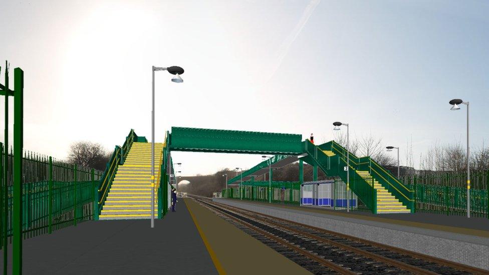 Artist's impression of new station