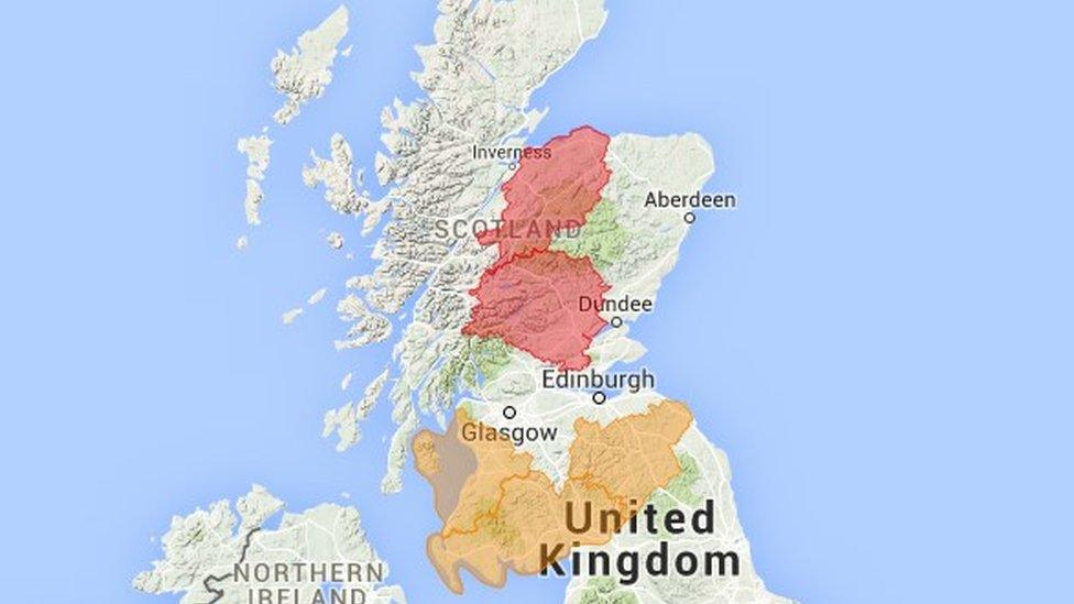 Sepa flood risk map