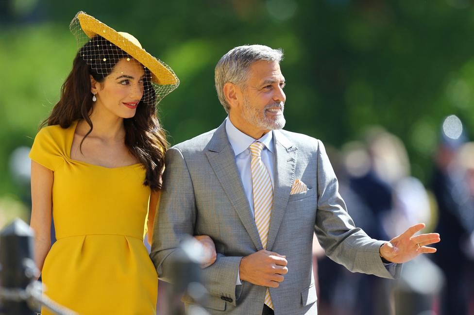 George Clooney and his wife Amal Clooney