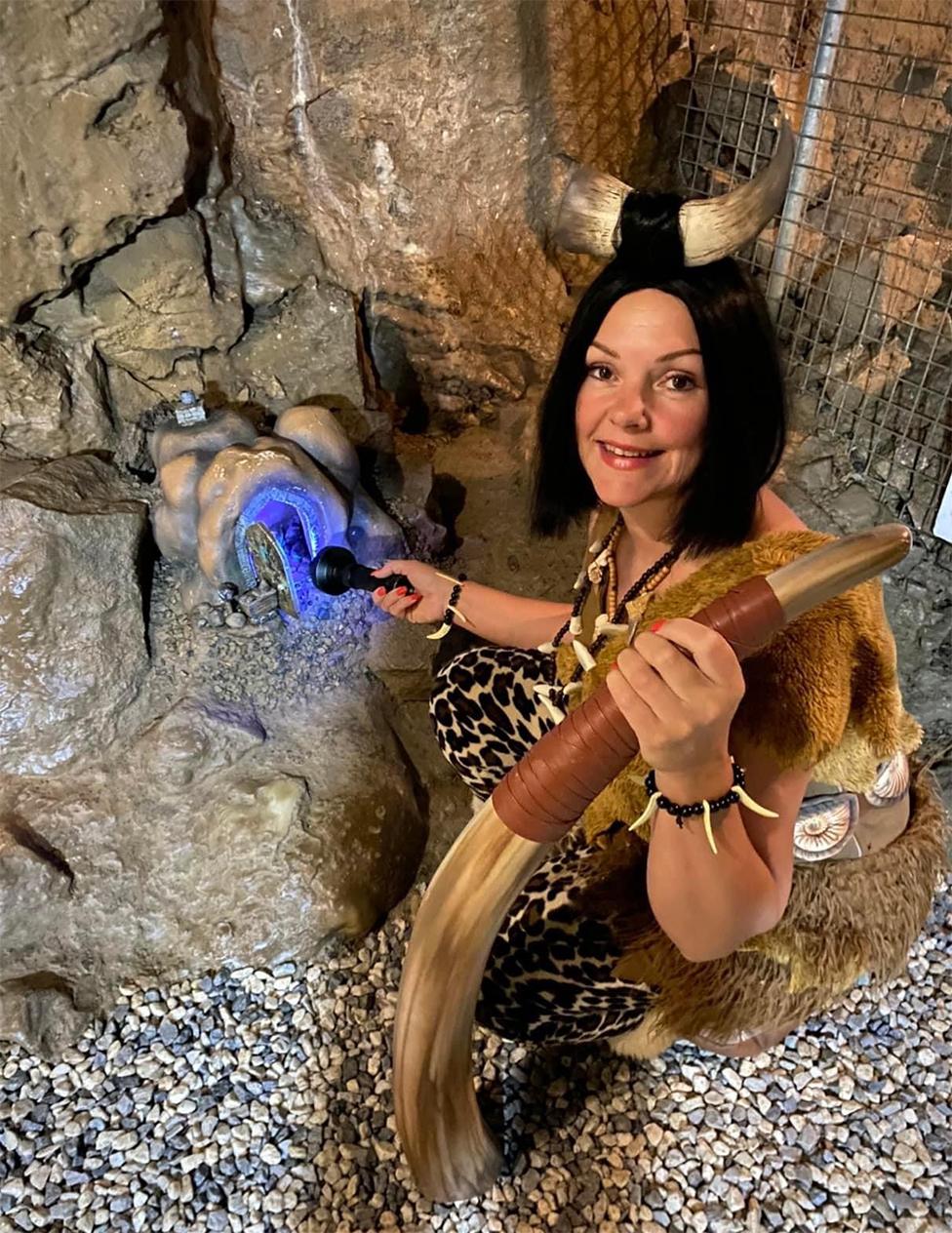 Lisa Bowerman in Cavewoman costume