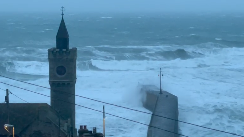 Waves at Porthleven, Cornwall