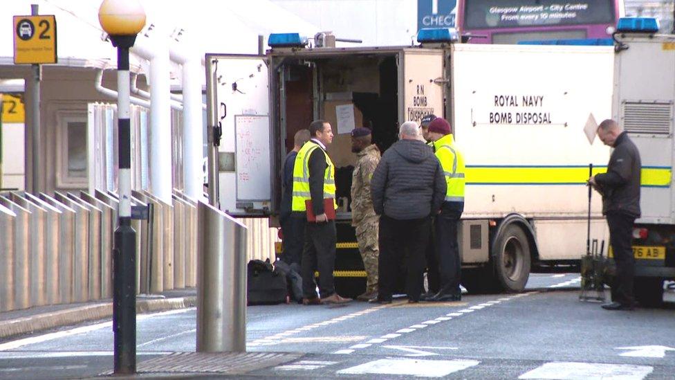 Bomb disposal unit at Glasgow Airport