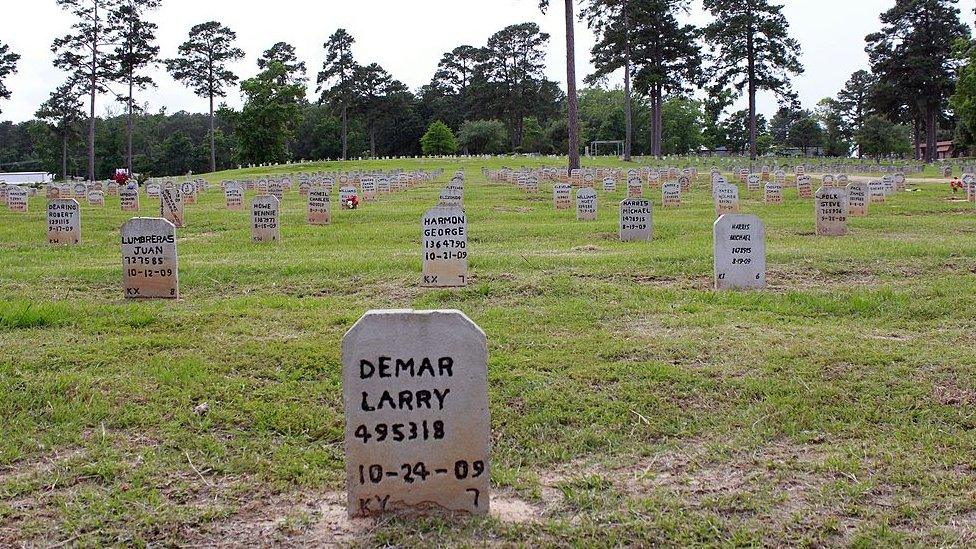 If an inmate's family does not make other arrangements, they are buried in this prison cemetery in Huntsville, Texas