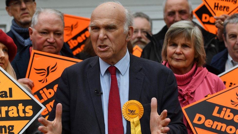 Vince Cable campaigning