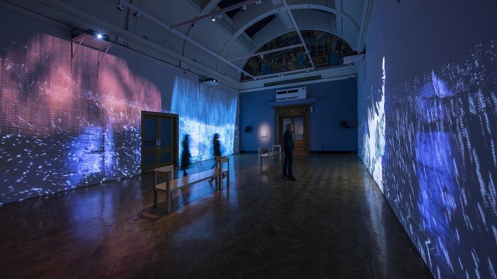 The Tidal immersive digital projection, by Novak