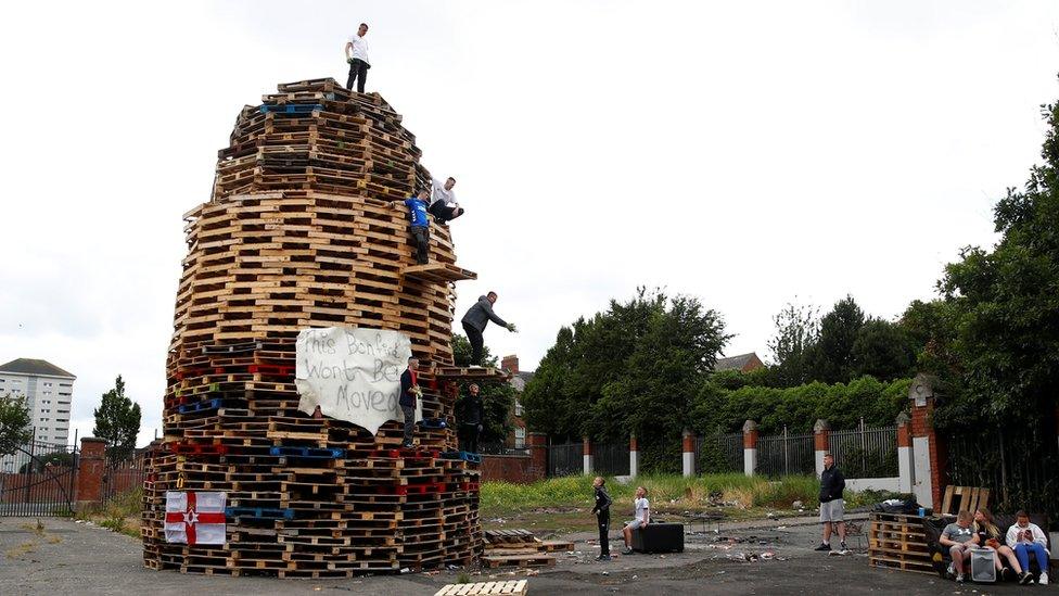 The Adam Street bonfire