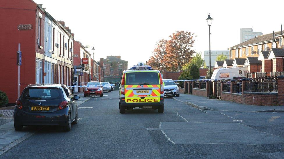 Dog attack scene Liverpool