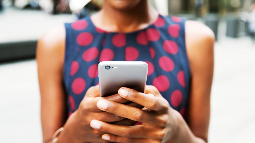 Woman on a mobile phone