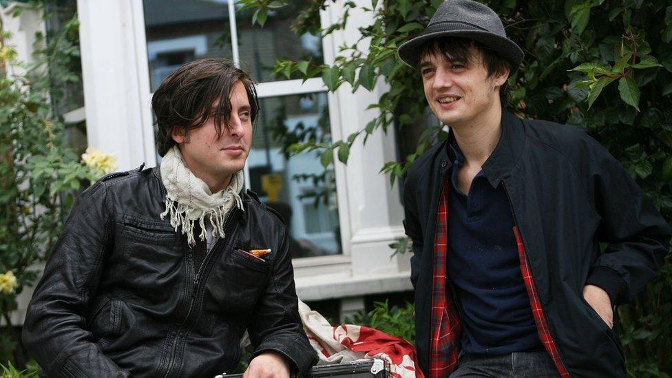 Carl Barat and Pete Doherty