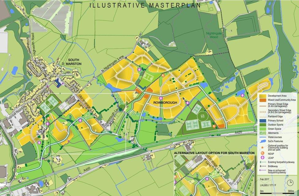 Overall plan of the proposed development