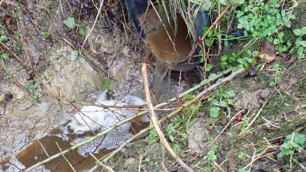 Slurry in the brook