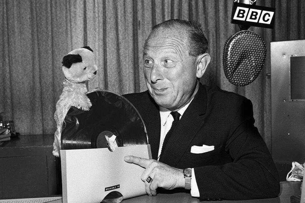 Harry Corbett and Sooty on Desert Island Discs in 1965