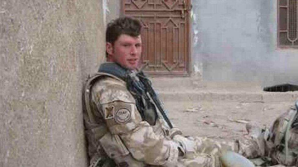 Johnny served in Iraq, Northern Ireland and Afghanistan