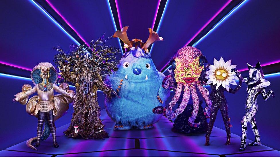 The characters from ITV's The Masked Singer