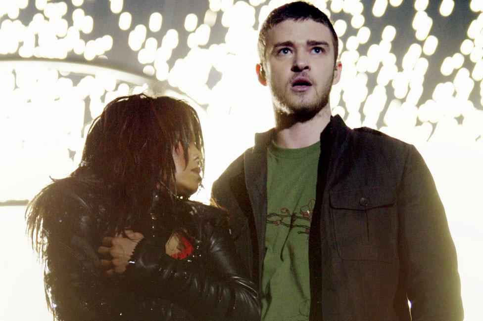 Justin Timberlake with Janet Jackson in 2004