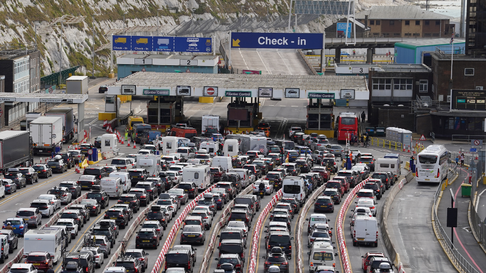 Queues at the Port of Dover