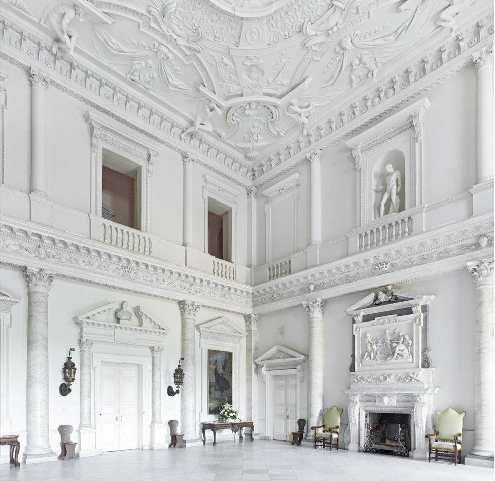 Marble Hall in Clandon Park House