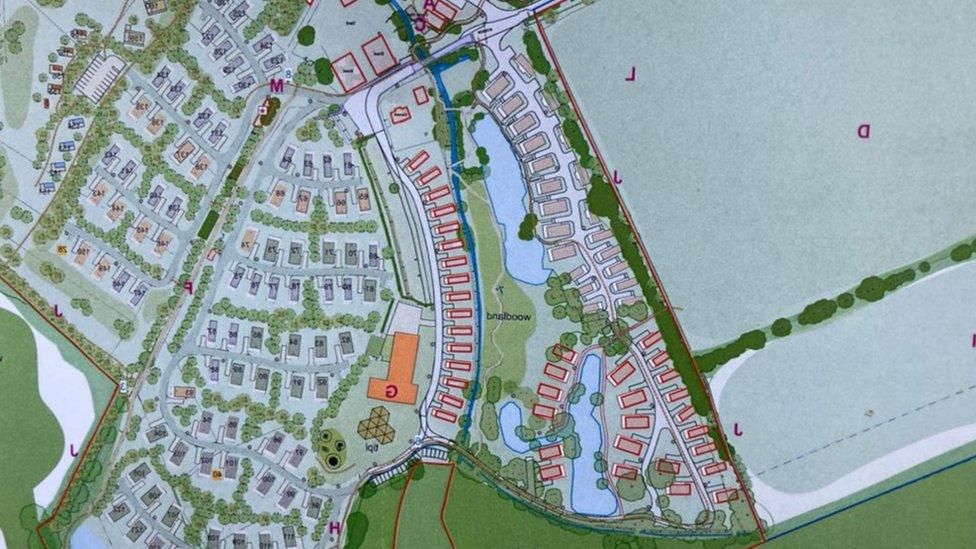 Site plan from planning application