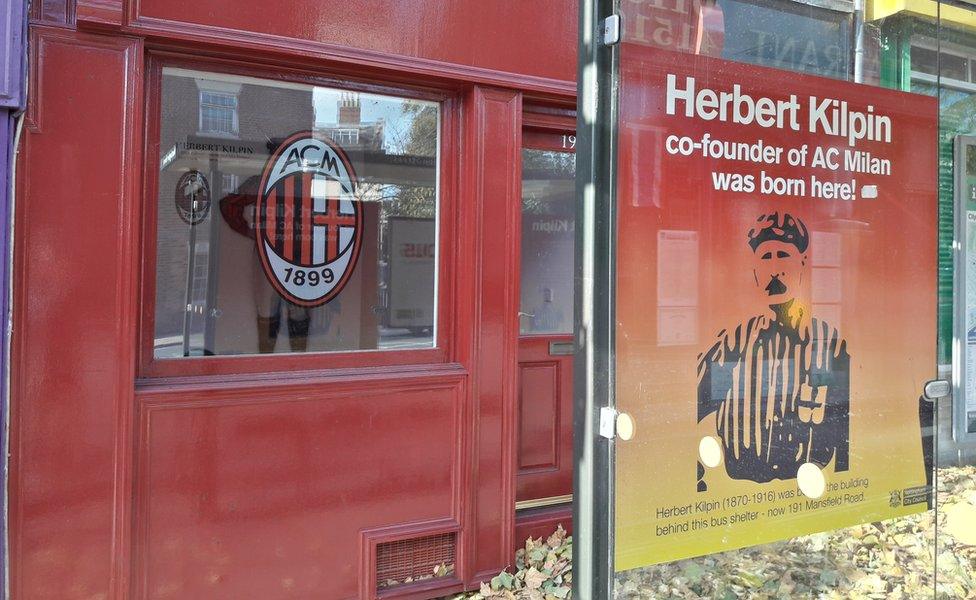 Herbert Kilpin shop and bus stop