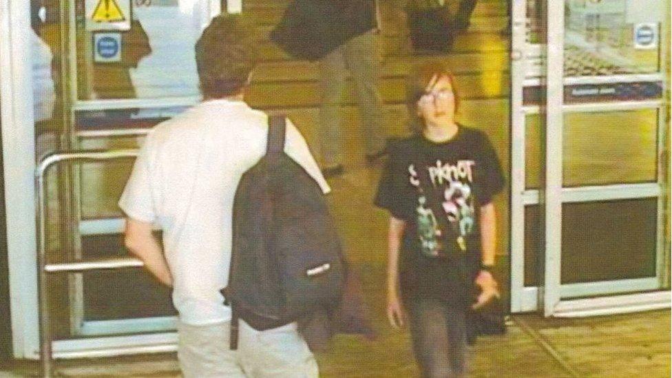 CCTV image of Andrew Gosden at King's Cross station