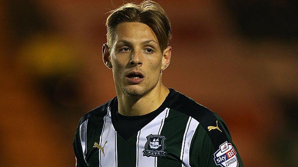 Oscar Threlkeld was loaned to Plymouth from Bolton for most of the 2015-16 season