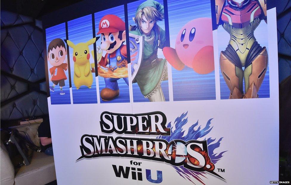 A general view of atmosphere during the Super Smash Bros for Wii U event in West Hollywood, CA on 11 November 2014 in Los Angeles, California