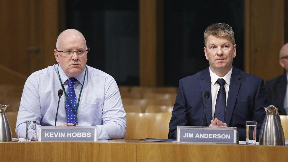 CMAL chief executive Kevin Hobbs and director of vessels James Anderson