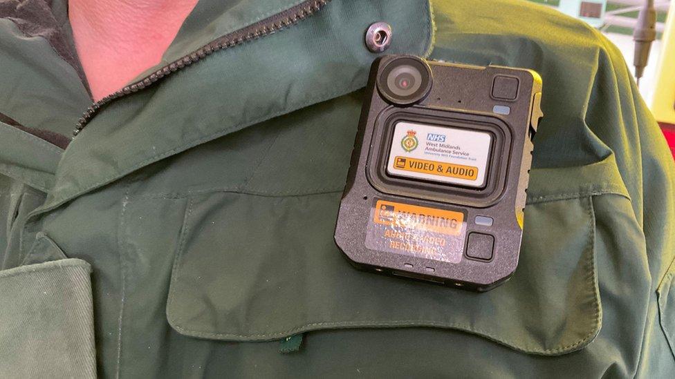 A paramedic body cam