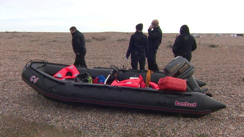 Empty boat in Dungeness