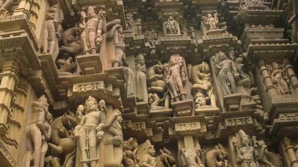 Statues in Khajraho, India (alternative spelling - Khajuraho)