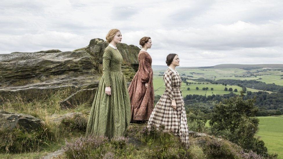 Actors playing the Bronte sisters in To Walk Invisible