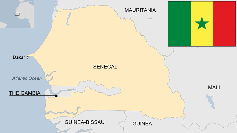 Map of Senegal