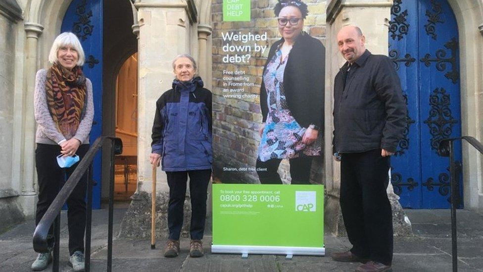 The Debt Centre team at Holy Trinity Church, Frome