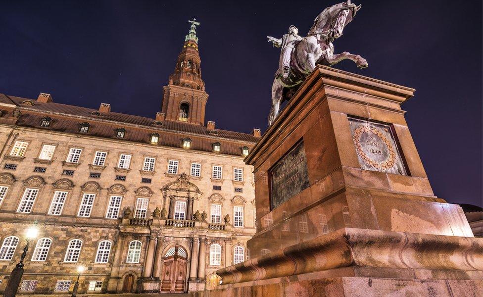 A view of the Danish parliament building