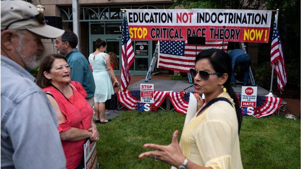 Protesters in Virginia