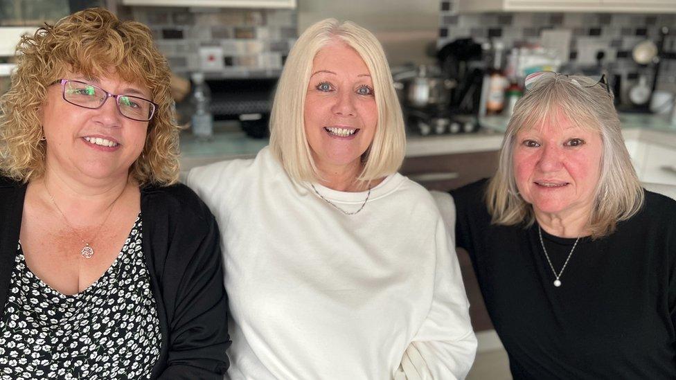 Foster parents in Swindon, L to R Mandy, Karen and Donna