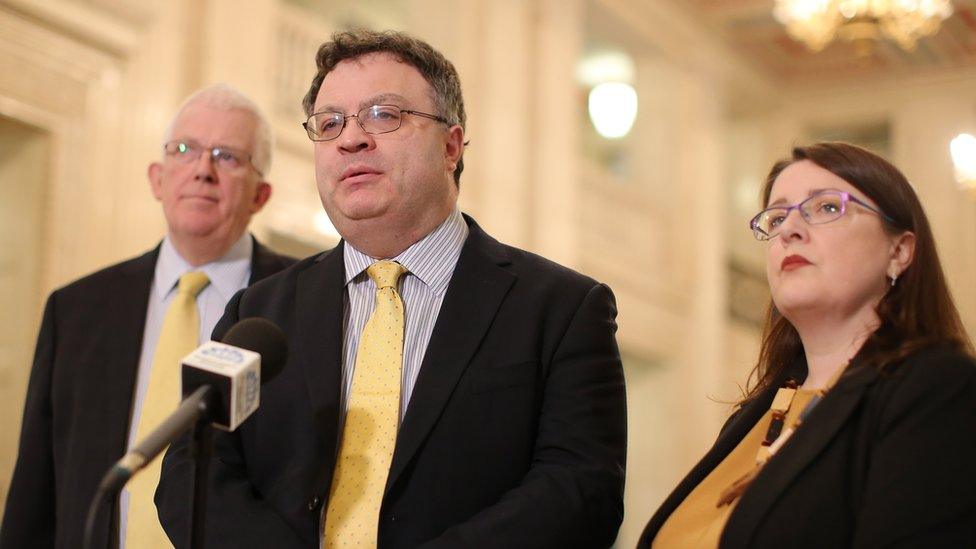 Stephen Farry and Alliance Party colleagues