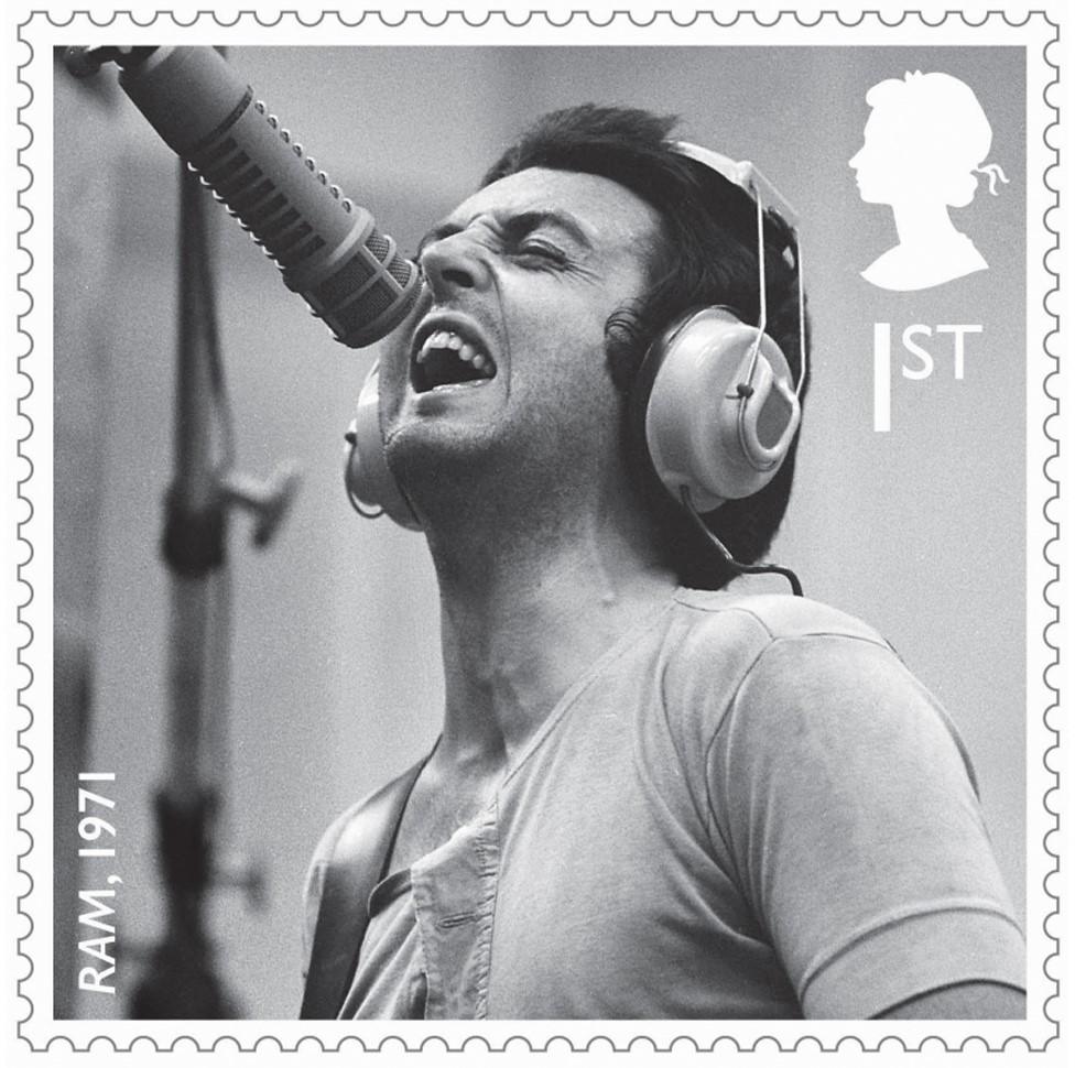 One of a set of stamps that are being issued as a tribute to the musical contribution of Paul McCartney