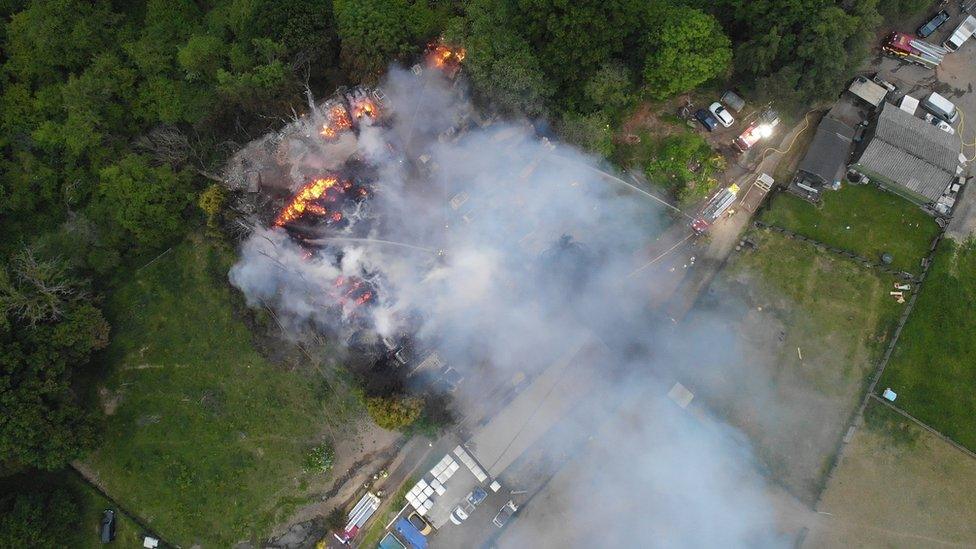 Fire at Merstham