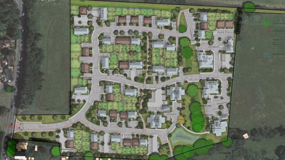 The proposed Acorn Farm development.